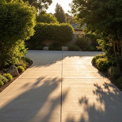 Concrete driveway lifestyle