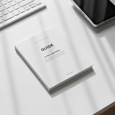 Digital guide or eBook mockup