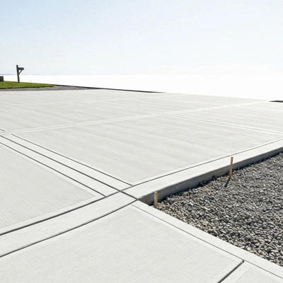 Concrete driveway installation