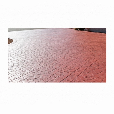 Decorative concrete driveway