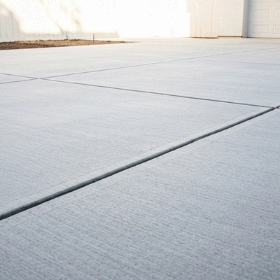 Concrete driveway installation