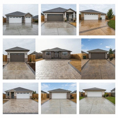 Concrete driveway options and costs