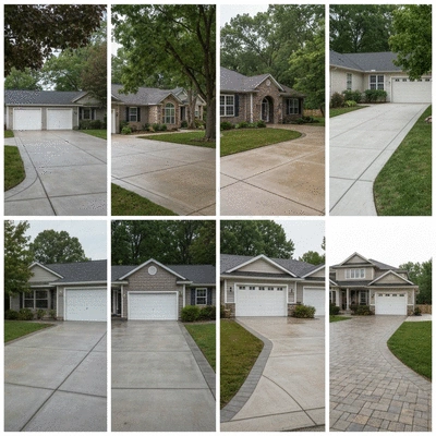 Concrete driveway options