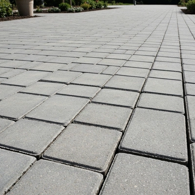 Concrete paver installation