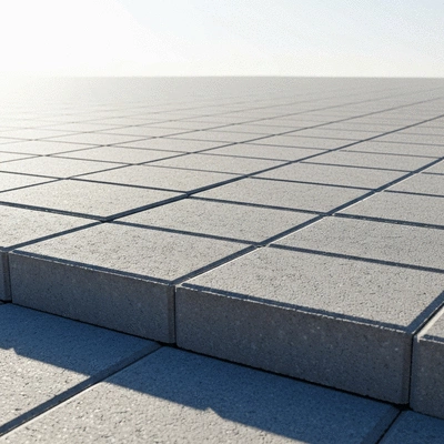 Concrete pavers in an outdoor setting