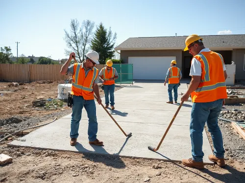 Team working on a concrete project